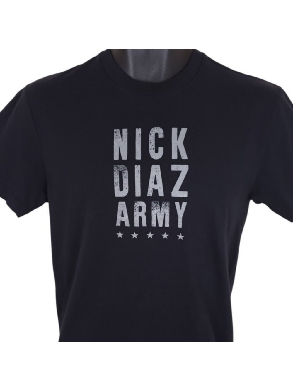 Nick Diaz Army T Shirt Mens Size Small Black MMA Fighter Boxer Tee
